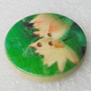 Wood Button, Costume Accessories, Flat Round 20mm in diameter, Hole:2.5mm, Sold by Bag 