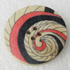 Wood Button, Costume Accessories, Flat Round 38mm in diameter, Hole:2.5mm, Sold by Bag 