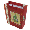 Gift Shopping Bag, Material:Paper, Size: about 25cm wide, 33cm high, 10cm bottom wide, Sold by Box