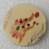 Wood Button, Costume Accessories, Flat Round 20mm in diameter, Hole:2.5mm, Sold by Bag 