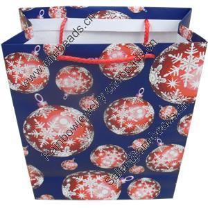 Gift Shopping Bag, Material:Paper, Size: about 11cm wide, 14cm high, 7cm bottom wide, Sold by Box