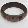 Wood Bracelet, width:22mm, Inner diameter:65mm, Outside diameter:80mm, Sold by Dozen