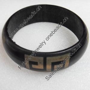 Wood Bracelet, width:22mm, Inner diameter:65mm, Outside diameter:80mm, Sold by Dozen