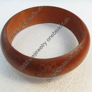 Wood Bracelet, width:25mm, Inner diameter:65mm, Outside diameter:80mm, Sold by Dozen
