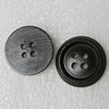 Wood Button, Costume Accessories, Flat Round 25mm in diameter, Hole:2mm, Sold by Bag 