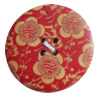 Wooden Button, Flat Round, 15mm, Hole:Approx 2mm, Sold by PC