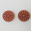 Wood Button, Costume Accessories, Flat Round 20mm in diameter, Hole:2mm, Sold by Bag 