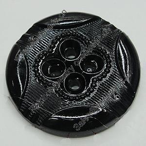 Plastic Button, Costume Accessories, Flat Round 18mm in diameter, Hole:2mm, Sold by Bag 