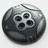 Plastic Button, Costume Accessories, Flat Round 18mm in diameter, Hole:2mm, Sold by Bag 