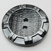 Plastic Button, Costume Accessories, Flat Round 18mm in diameter, Hole:2mm, Sold by Bag 