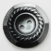 Plastic Button, Costume Accessories, Flat Round 22mm in diameter, Hole:2.5mm, Sold by Bag 