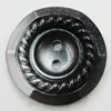 Plastic Button, Costume Accessories, Flat Round 18mm in diameter, Hole:2mm, Sold by Bag 