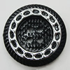 Plastic Button, Costume Accessories, Flat Round 18mm in diameter, Hole:2mm, Sold by Bag 