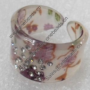 Resin Ring, 17mm, Ring:20mm inner diameter, Sold by Box