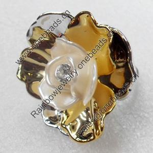 Iron Ring, 40mm, Mix colour & Mix style, Ring:18mm inner diameter, Sold by Box