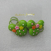 Fashionable Hair Ornament with Resin, Animal Head 33x28mm, Sold by Group