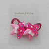 Fashionable Hair Ornament with Resin, Star 31mm, Sold by Group