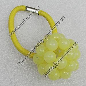 Fashionable Hair Ornament with Acrylic, 32mm, Sold by Group