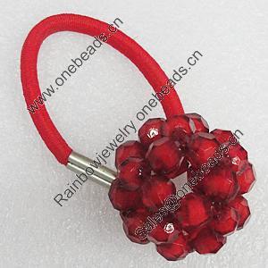 Fashionable Hair Ornament with Acrylic, 32mm, Sold by Group