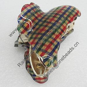  Fashional hair Clip with Acrylic, 46x71mm, Sold by Group