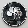 Plastic Button, Costume Accessories, Flat Round 22mm in diameter, Hole:2.5mm, Sold by Bag 