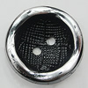 Plastic Button, Costume Accessories, Flat Round 22mm in diameter, Hole:2.5mm, Sold by Bag 