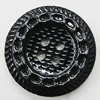 Plastic Button, Costume Accessories, Flat Round 30mm in diameter, Hole:3.5mm, Sold by Bag 