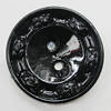 Plastic Button, Costume Accessories, Flat Round 18mm in diameter, Hole:2mm, Sold by Bag 