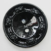 Plastic Button, Costume Accessories, Flat Round 25mm in diameter, Hole:3mm, Sold by Bag 