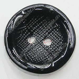 Plastic Button, Costume Accessories, Flat Round 18mm in diameter, Hole:2mm, Sold by Bag 