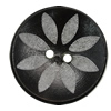 Wood Button, Costume Accessories, Flat Round 25mm in diameter, Hole:3mm, Sold by Bag 
