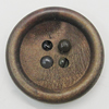 Wood Button, Costume Accessories, Flat Round 20mm in diameter, Hole:2mm, Sold by Bag 
