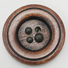 Wood Button, Costume Accessories, Flat Round 25mm in diameter, Hole:2mm, Sold by Bag 