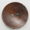 Wood Button, Costume Accessories, Flat Round 30mm in diameter, Hole:2.5mm, Sold by Bag 