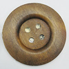 Wood Button, Costume Accessories, Flat Round 60mm in diameter, Hole:4.5mm, Sold by Bag 