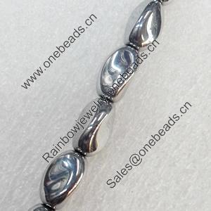 Electroplate Glass Beads, 7x12mm, Hole Approx:1mm, Sold per 16-inch Strand