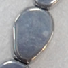 Electroplate Glass Beads, 10x13mm, Hole Approx:1mm, Sold per 16-inch Strand