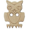 Wooden Button, Animal, 15x20mm, Hole:Approx 2mm, Sold by Bag