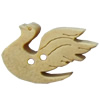 Wooden Button, Animal, 22x14mm, Hole:Approx 2mm, Sold by Bag