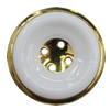 Plastic Button, Costume Accessories, Flat Round 21.5mm in diameter, Hole:2mm, Sold by Bag 