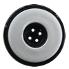 Plastic Button, Costume Accessories, Flat Round 23mm in diameter, Hole:2mm, Sold by Bag 
