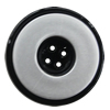 Plastic Button, Costume Accessories, Flat Round 25mm in diameter, Hole:2mm, Sold by Bag 