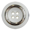 Resin Button, Costume Accessories, Flat Round 25mm in diameter, Hole:2mm, Sold by Bag 