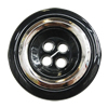 Resin Button, Costume Accessories, Flat Round 25mm in diameter, Hole:2mm, Sold by Bag 