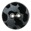 Resin Button, Costume Accessories, Flat Round 25mm in diameter, Hole:2mm, Sold by Bag 