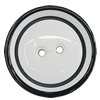 Resin Button, Costume Accessories, Flat Round 25mm in diameter, Hole:2mm, Sold by Bag 