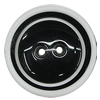 Resin Button, Costume Accessories, Flat Round 25mm in diameter, Hole:2mm, Sold by Bag 