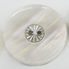 Resin Button, Costume Accessories, Flat Round 25mm in diameter, Hole:2mm, Sold by Bag 