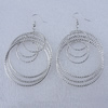 Fashional Earrings, Iron, 50mm, Sold by Group
