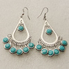 Fashional Earrings, Zinc Alloy, 43x28mm, Sold by Group